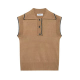 Women's Clothing 2025 Spring New Street Fashion Personality Set Knitted Vest Vest