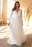 Evening Dress New Long-Sleeved Chiffon Sexy Temperament Deep V Side Button Bridesmaid Dress