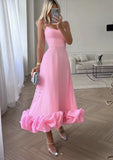 GY24041 Fashion Sling Belt Three-Dimensional Flower A Skirt Hot New Products