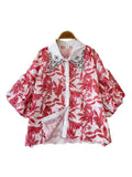 French Sweet Hollowed-Up Foam Sleeve Shirt Women 2025 Summer New Small Temperament Diamond Top