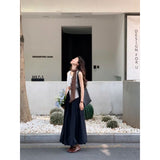 The Atmosphere Is Simple To Wear A Vest Top In The Long And Elegant Temperament Casual Half-Dress Women's Suit