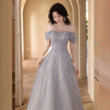 New Chinese Fishtail Evening Dress 2025 New Light Luxury Niche Morning Robe Toasting Bridal Purple Banquet Dress Dress Dress