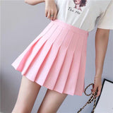 100-Fold Skirt Short Skirt Woman 2025 New High-Rise Students With Half-Dress Small A-Character Skirt College Style Half Skirt