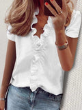 2025Wishebay Spring And Summer New Long-Sleeved Leafed Shirt