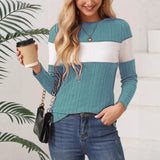 New Wish Autumn And Winter Explosion Women's Clothing Women's Knitted Long-Sleeved Color Repair Body