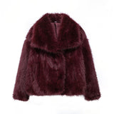 Women's Thick Lamb Fur Black Coat Women's Winter 2025 New Fur