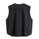 2025 Women's New Products Under The Wrinkled Vest Street Fashion Summer Loose Vest