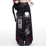Spice Girls Loosely Languidly And Slacken Jeans Children Punk Retro Waterwash Fashion Casual Trousers