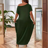 New Women's Explosive Casual Dress Temperament Commuter Digital Print Dress