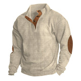 Autumn And Winter New Men's Outdoor Jacket Corduroy Leisure Collar Long Sleeves