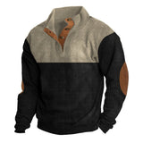Autumn And Winter New Men's Outdoor Jacket Corduroy Leisure Collar Long Sleeves