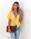 2025 Summer New Women's Pure Color Splicing Loose Short-Sleeved Strap Lotus Edge Top