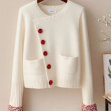 Fashion Elegant Sweater Open Shirt Coat Outside Sweater Women's Spring And Autumn New Clothes Loose Gentle Knitting Top