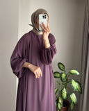 Spring And Autumn New Muslim Women's Clothing Pure Color Elegant Fashion Loose-Fitting Suit