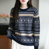 2025 Spring And Autumn New Loose Gas Coat Ankola Red College Wind Splicing Fake Two Knitted Shirt Women