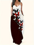Wish New Summer Cool Sling Dress Print Temperament Street Large-Size Dress Woman