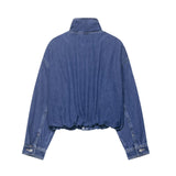 Z Feng 2025 New Fashion Temperament Women's Denim Jacket 1300070