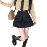 College Wind Small Sweet Hundred Folded Skirt Women Spring And Summer 2025 New High-Rise Thin Anti-Walking Short Skirt