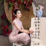 Pink Engagement Cheongsam 2025 New New Chinese-Style Young Wedding To Toast Dress Dress