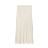 Z2025 New Fashion Temperament Silk Hyssy Texture Simple Straight Fan Flute Skirt 8534855
