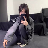 Vintage Short Jacket Men's And Women's Spring And Autumn Cushion Shoulder Suit Collar Pilot Fashion Niche Baseball Suit Coat