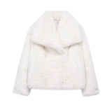 Women's Thick Lamb Fur Black Coat Women's Winter 2025 New Fur