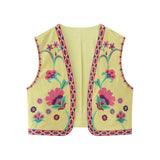 New Embroidered Open Tao 2025 Vest National Style Summer Multi-Color Vest Women's Clothing