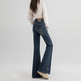 High-Rise Retro High-Rise Jeans Women 2025 Autumn And Winter Plus Velvet New Viscous Trousers