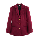 Fashioned Long-Sleeved Blazer Top 2025 Spring And Autumn New Woman