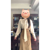 A Complete Set Of Unique And Beautiful High-Rise Half-Sleety Skirt French Shirt Two Sets