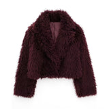 Women's Thick Lamb Fur Black Coat Women's Winter 2025 New Fur