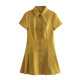 New Women's Fashion Casual Shirts With A New Summer 2025 Mini Dress