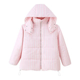 Women's Dress 2025 Explosion Fashion Casual Loose Hooded Collar Cotton Coat