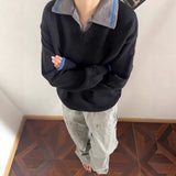High Street Black And Gray Fashion Gradient Jeans Men And Women Retro Niche Design Sense Waist-Side Flared Trousers