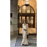 Korean Beauty Set Of Chic With Long-Sleeved Top With Half-Dress Suit Tide