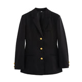 Women's Clothing 2025 Spring New Fashion Thousand Bird With Belt Suit Jacket