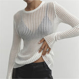 2025 Spring And Summer New Hot Selling Long Sleeve Round Neck Thin Breathable Knitted Shirt Sunscreen Hooded Shirt