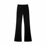 Small Pendant Horn Pants 2025 New Spring And Autumn High-End Blue High-Waisted Micro-Horn Jeans Woman