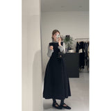 Korean Small Fragrant Wind Wood Ear Half High Collar Bottom Shirt Folded Folded Bud Vest Skirt Set