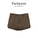 Vintage Style Design Workwear Jacket With Temperament Shirt High Waist Shorts Three-Piece Set