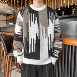 Korean Version Of High Street Clothes Men In Spring And Autumn 2025 New Trendy Languid Knitted Sweater Long Sleeves