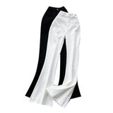 2025 Autumn And Winter New Retro Suit Trousers Women's Leisure High Waist Hanging Feeling Thin Legs On The Bottom Of Long Pants