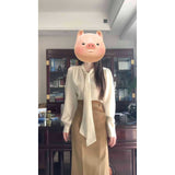 A Complete Set Of Unique And Beautiful High-Rise Half-Sleety Skirt French Shirt Two Sets