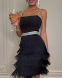 2025 Dating Dinner Famous Wind Sling Tuxedo Skirt