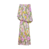 Z Summer 2025 New Fashion Temperament Irregular Flower Print Dress 3096152