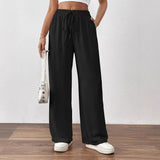 New Wish Summer Bursts Of Slacks Loose Pockets Tight Leg Trousers Women