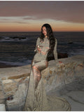 Fashion Simple Design Sliced Knitted Fishtail Dress 2025 New Dress