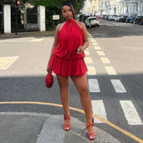 Women's Clothing 2025 Summer New Sexy Temperament Sleeveless Strap Dress