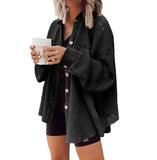 Autumn 2025 New Coat Fashion Casual Collar Pocket Splicing Irregular Shirt Jacket Woman