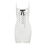 Fashion 2025 New Women's Sexy Hot Babes Slingless High-Waisted Belted With A Hip Dress